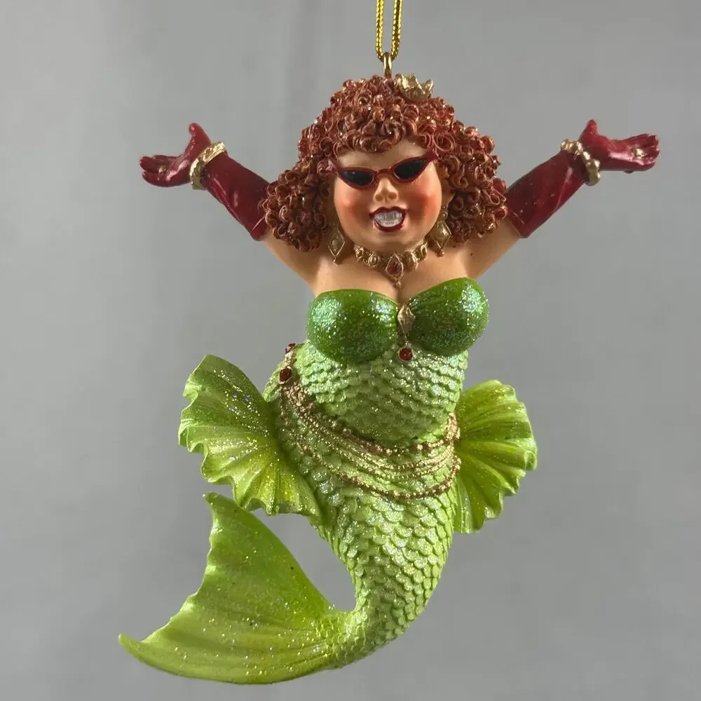 December Diamonds Retired Queen For The Day Mermaid 2012 Glitter 55-90784 Boxed